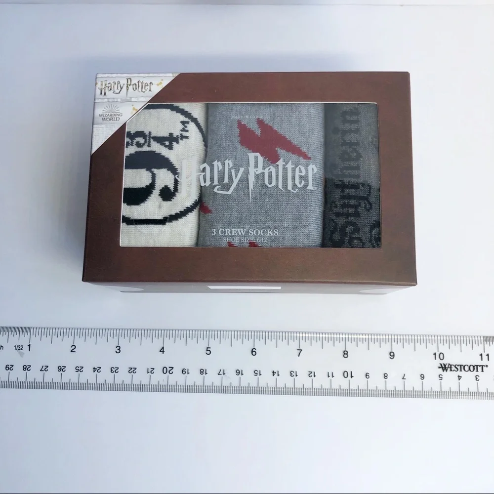 Harry Potter Wizarding World 3 Crew Socks Box Set